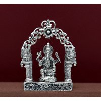 925 Sterling Silber Lord Ganesh Idol, Pooja Artikel, Idole Figur, Handgefertigte Statue Skulptur Diwali Puja Geschenk Art01 von TribalOrnaments