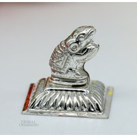 Lord Ganesha Vahan Mushak Maharaj Sterling Silber Handarbeit Kleiner Artikel Für Puja, Bestes Geschenk Ganesha, Göttliche Statue Su609 von TribalOrnaments