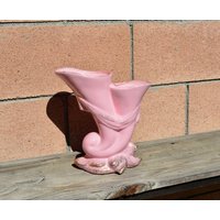 Vintage Rumpf Keramik - Füllhorn Double Deco Vase Rosa Mit Goldakzenten von TribeVintageLB