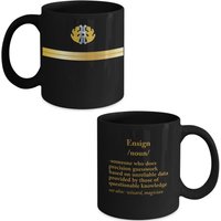 Us Navy Jag Fähnrich Rang Definition Kaffeebecher Geschenk - Marine Anwalt Offizier Lustige Tasse Ens O-1 Rank Promotion von Tribedragon