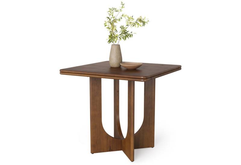 Tribesigns Esstisch Massivholz Küchentisch, Quadratisch 80 cm Klein Esszimmertisch von Tribesigns