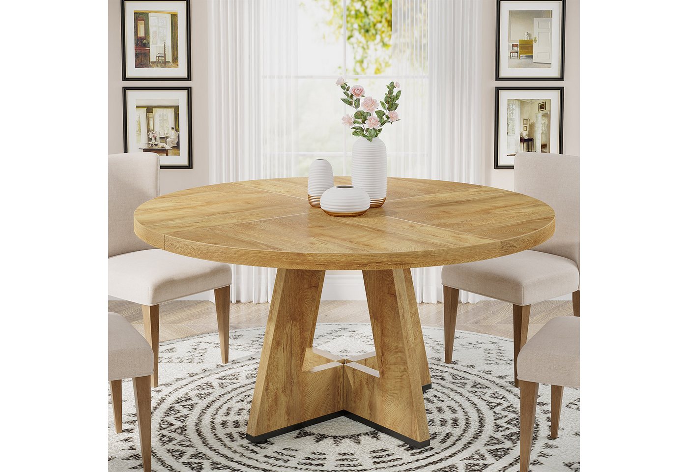 Tribesigns Esstisch Runder Esstisch, Küchentisch für Esszimmer Wohnzimmer, 120 cm Tribesigns Esstisch Runder Esstisch, Küchentisch für Esszimmer Wohnzimmer, 120 cm von Tribesigns
