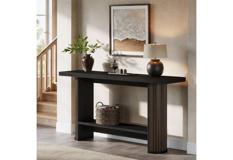 Tribesigns Konsolentisch 140 cm Moderner Konsolentisch, Schmaler Flurtisch mit Ablage von Tribesigns