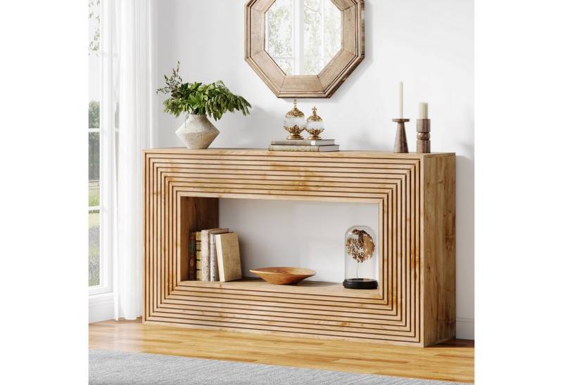 Tribesigns Konsolentisch 150 cm Flurtisch, Flur Möbel, Schmaler Sofatisch mit Lagerung von Tribesigns