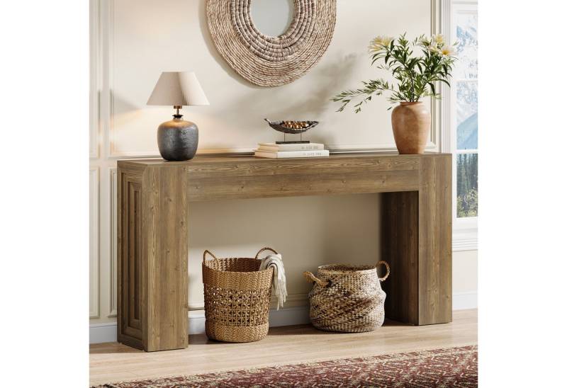 Tribesigns Konsolentisch 160 cm Langer Eingangsbereich tisch, schmaler Sofatisch für Wohnzimmer von Tribesigns