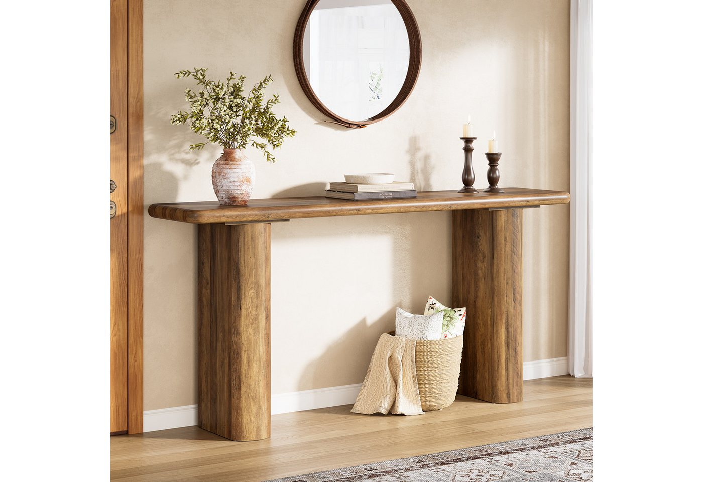 Tribesigns Konsolentisch 160 cm Rechteckiger schmal Eingangstisch aus Holz, Langes Flurtisch Tribesigns Konsolentisch 160 cm Rechteckiger schmal Eingangstisch aus Holz, Langes Flurtisch von Tribesigns