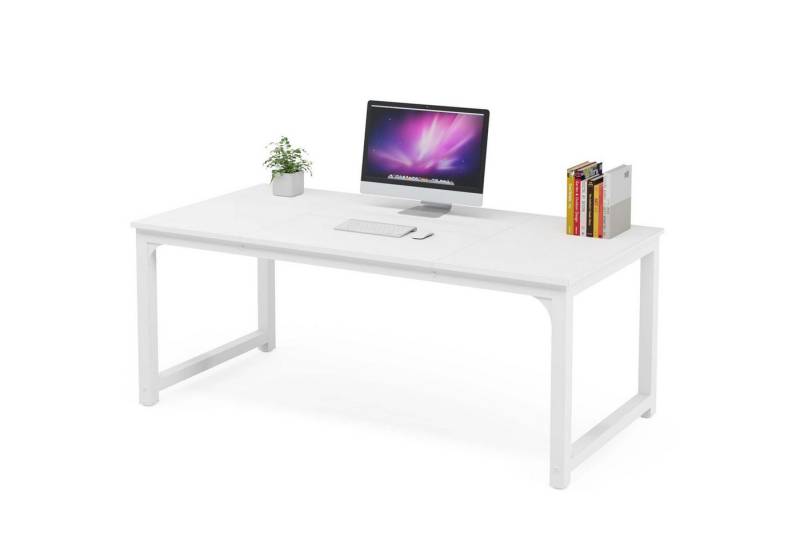 Tribesigns Schreibtisch Computertisch 160/180 cm, einfacher Aufbau von Tribesigns