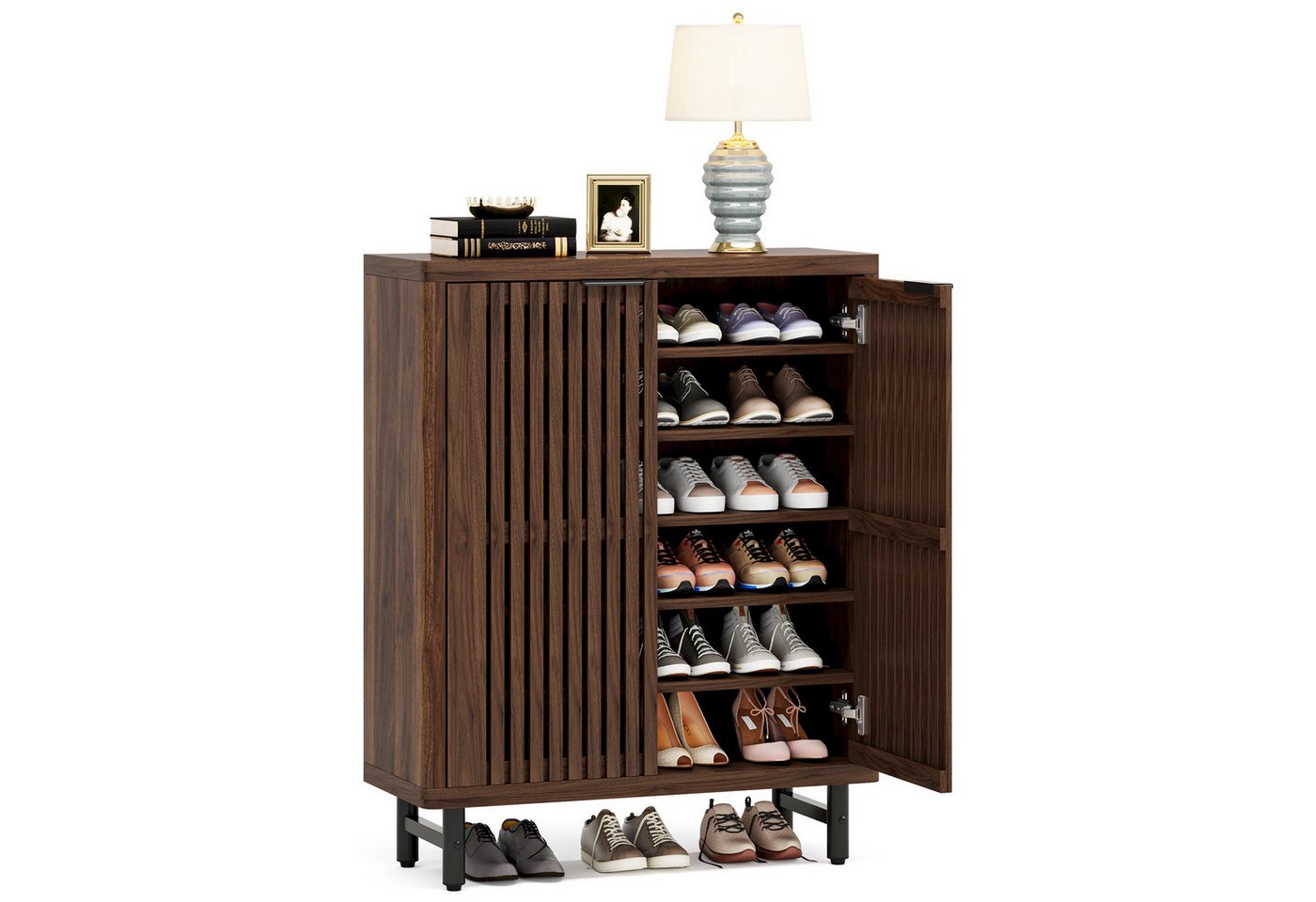 Tribesigns Schuhschrank 6-Tier Retro Schuhschrank für 24 Paar Schuhe Tribesigns Schuhschrank 6-Tier Retro Schuhschrank für 24 Paar Schuhe von Tribesigns