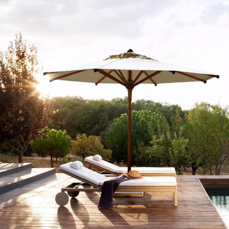 Tribu I Eclipse Sonnenschirm mit Holzprofil 350 cm, rund Tribu I Eclipse Sonnenschirm mit Holzprofil 350 cm, rund von Tribu