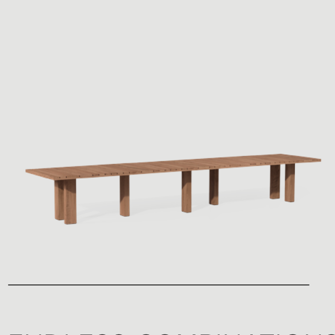 Tribu I Suro Esstisch 420 cm, rechteckig von Tribu