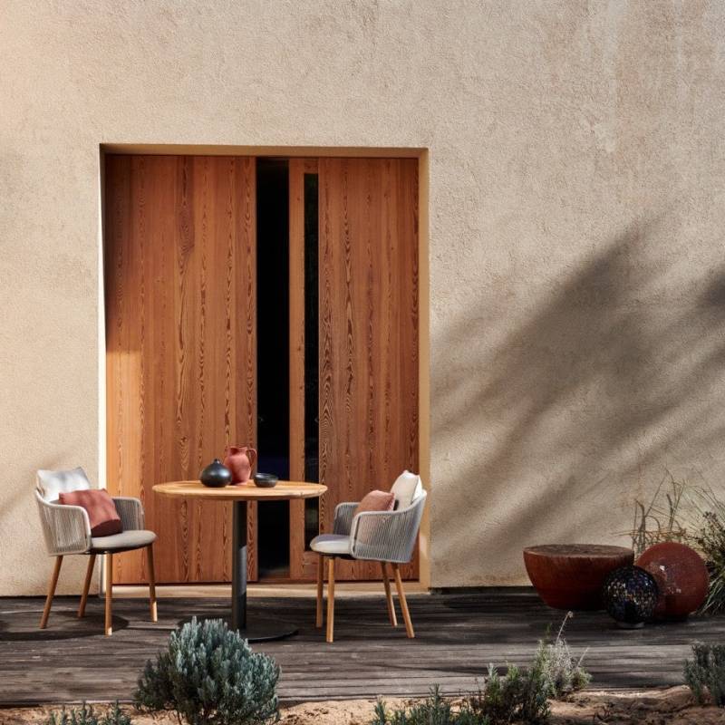 Tribu I T-Table niedriger runder Esstisch Ø80 cm von Tribu