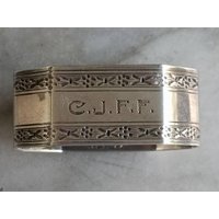 Vintage Sterling Silber Serviettenring von TriciaLeonardVintage