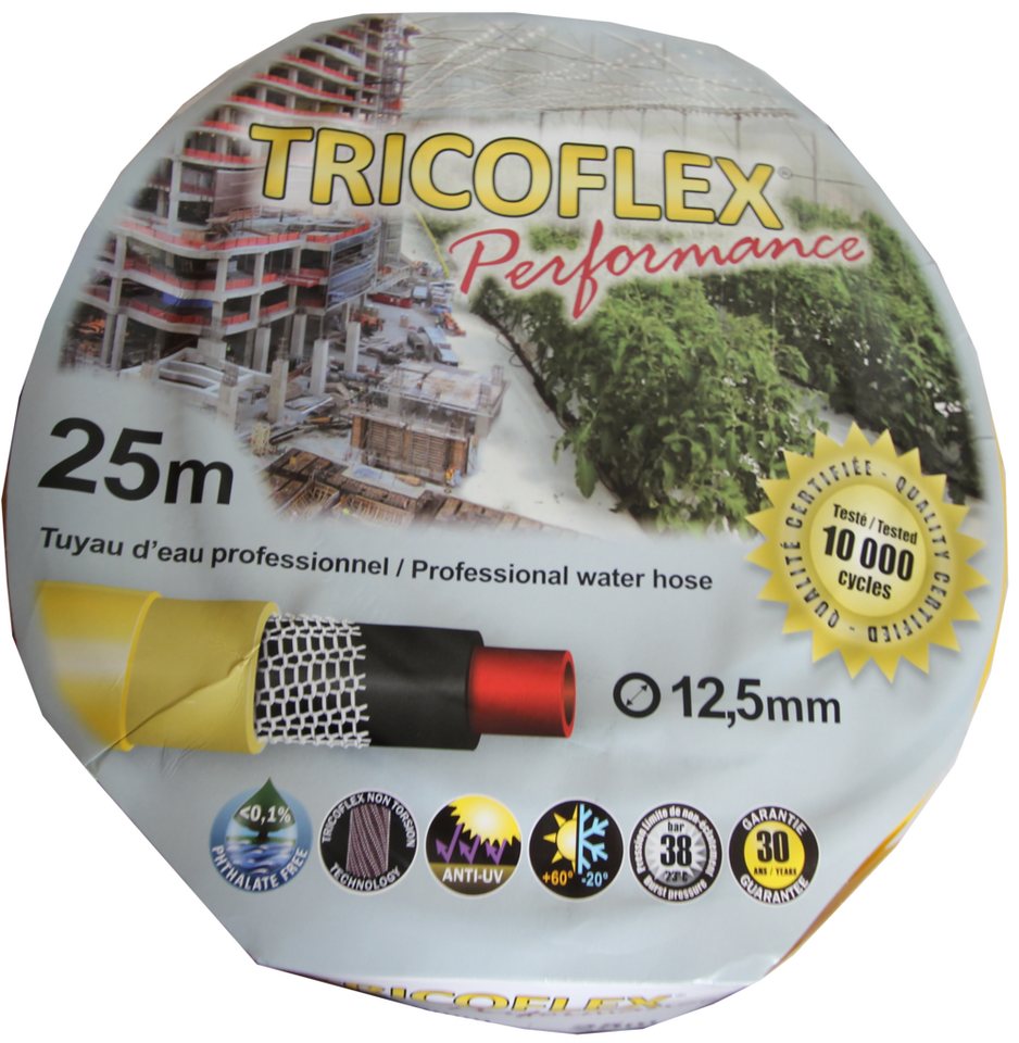 Tricoflex Gartenschlauch Tricoflex Performance 1/2 25m gelb" von Tricoflex