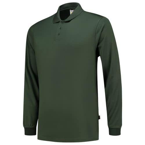 Tricorp 202005 Workwear UV-Schutz Langarm Poloshirt, 50% Polyester/50% Polyester, CoolDry, 180g/m², Flaschengrün, Größe 3XL von Tricorp