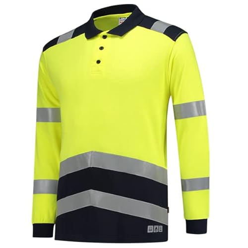 Tricorp 203003 Safety Multinorm Bicolor Poloshirt, 60% Modacryl/39% Katoen/1% Ubrig, 200g/m², Fluorgelb-Tinte, Größe XXL von Tricorp