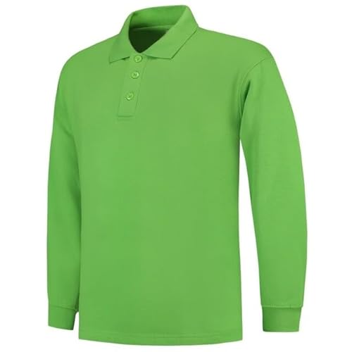 Tricorp 301004 Casual Polokragen Sweatshirt, 60% Gekämmte Baumwolle/40% Polyester, 280g/m², Limette, Größe 4XL von Tricorp