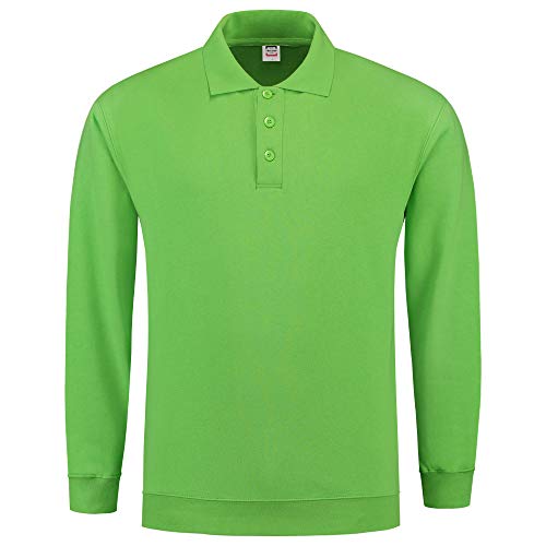 Tricorp 301005 Casual Polokragen und Bund Sweatshirt, 60% Gekämmte Baumwolle/40% Polyester, 280g/m², Limette, Größe 7XL von Tricorp