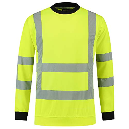 Tricorp 303001 Safety RWS - EN ISO 20471 Sweatshirt, 80% Polyester/20% Baumwolle, 280g/m², Fluorgelb, Größe 5XL von Tricorp