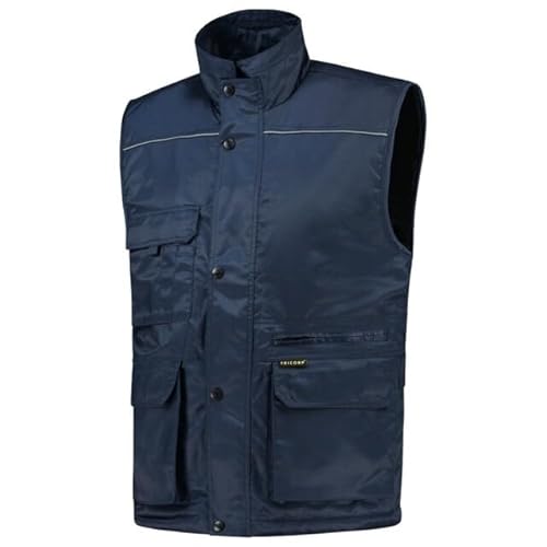 Tricorp 402001 Workwear Industrie Funktionsweste, 70% Polyester/30% Baumwolle, 250g/m², Marine, Größe 5XL von Tricorp