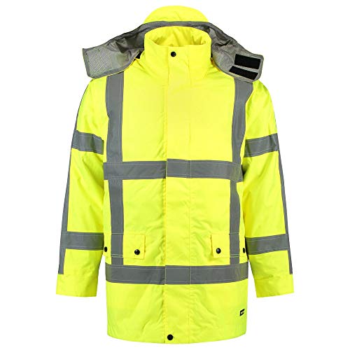 Tricorp 403005 Safety RWS - EN ISO 20471 Parka, 100% Polyester + PU-Beschichtung, 200g/m², Fluorgelb, Größe 4XL von Tricorp