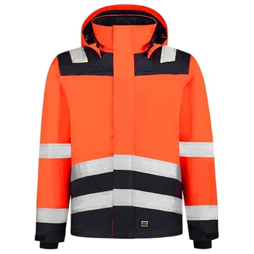 Tricorp 403023 Safety Warnschutz Bicolor Jacke, 100% Polyester, 200g/m², Fluorrot-Tinte, Größe M von Tricorp