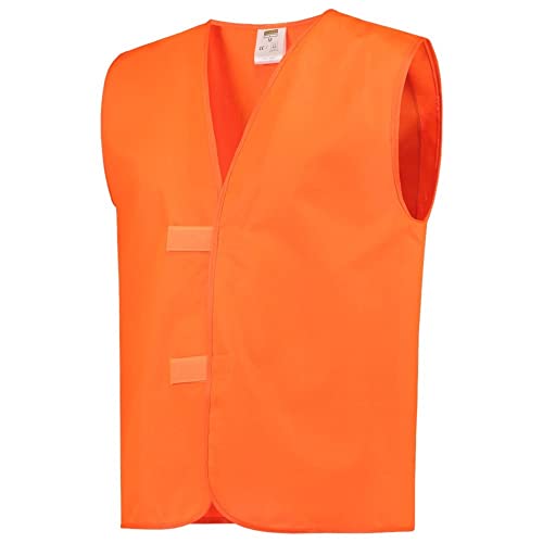 Tricorp 453002 Safety Warnweste ohne Reflexstreifen, 100% Polyester, 130g/m², Fluororange, Größe XXL von Tricorp