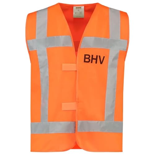 Tricorp 453016 Safety RWS "BHV" Schutzwest, 100% Polyester, 120g/m², Fluorgelb, Größe 3XL-4XL von Tricorp