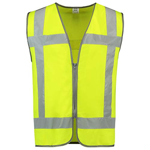 Tricorp 453019 Safety RWS Reissverschluss Warnweste, 100% Polyester, 120g/m², Fluorgelb, Größe 5XL von Tricorp