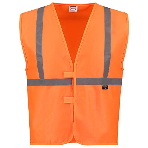 Tricorp 453020 Safety Kinder EN 1150 Warnweste, 100% Polyester, 120g/m², Fluororange, Größe 152 von Tricorp