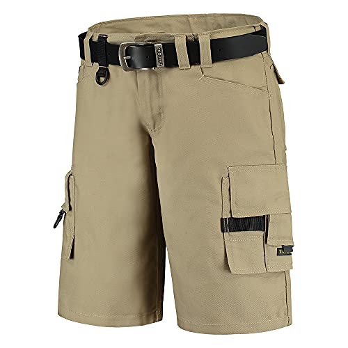 Tricorp 502006 Workwear Canvas Shorts Arbeitshose, 65% Polyester/35% Baumwolle, 100% Nylon (500D) Cordura, 300g/m², Khaki, Größe 44 von Tricorp