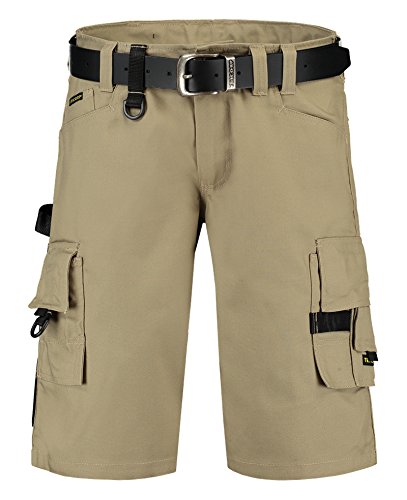 Tricorp 502006 Workwear Canvas Shorts Arbeitshose, 65% Polyester/35% Baumwolle, 100% Nylon (500D) Cordura, 300g/m², Khaki, Größe 64 von Tricorp