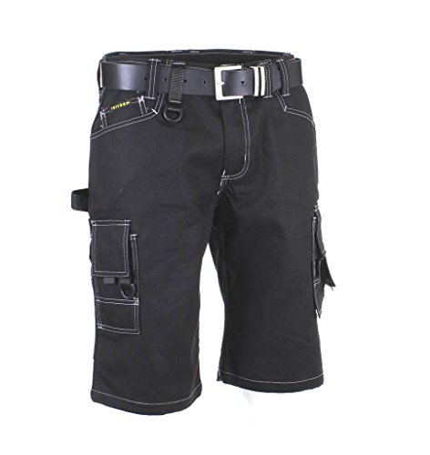 Tricorp 502006 Workwear Canvas Shorts Arbeitshose, 65% Polyester/35% Baumwolle, 100% Nylon (500D) Cordura, 300g/m², Schwarz, Größe 52 von Tricorp