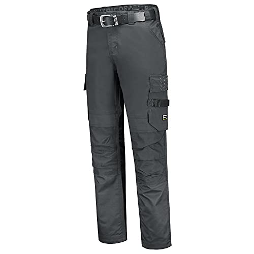 Tricorp 502021 Workwear Twill Cordura Arbeitshose, 65% Polyester/35% Baumwolle, 100% Nylon (500D) Cordura, 280g/m², Dunkelgrau, Größe 48 von Tricorp