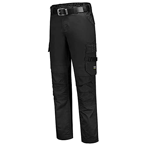 Tricorp 502021 Workwear Twill Cordura Arbeitshose, 65% Polyester/35% Baumwolle, 100% Nylon (500D) Cordura, 280g/m², Schwarz, Größe 56 von Tricorp