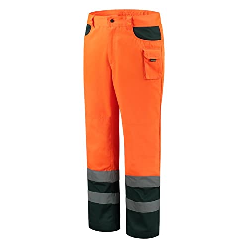 Tricorp 503002 Safety EN ISO 20471 Bicolor Arbeitshose, 80% Polyester/20% Baumwolle, 280g/m², Fluor Orange-Grün, Größe 42 von Tricorp