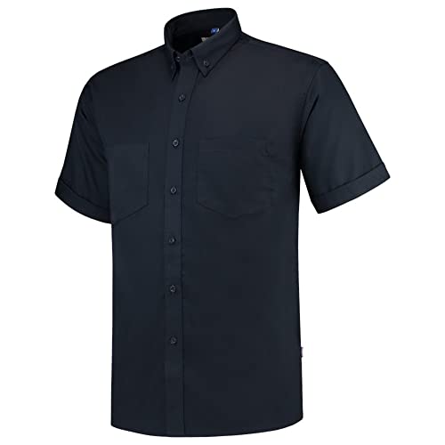 Tricorp 701001 Casual Kurzarm Arbeitshemd, 60% Baumwolle/40% Polyester, 150g/m², Marine, Größe 5XL von Haas F1 Team