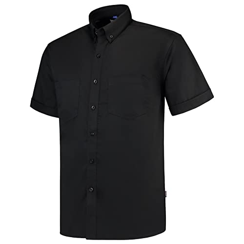 Tricorp 701001 Casual Kurzarm Arbeitshemd, 60% Baumwolle/40% Polyester, 150g/m², Schwarz, Größe 3XL von Haas F1 Team