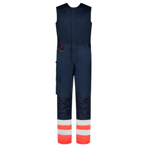 Tricorp 753008 Safety Warnschutz Kombihose, 65% Polyester/35% Baumwolle, 100% Nylon (500D) Cordura, 280g/m², Tinte-Fluor Orange, Größe 62 von Haas F1 Team