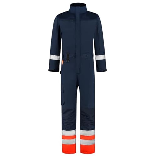 Tricorp 753010 Safety Warnschutz Overall, 65% Polyester/35% Baumwolle, 100% Nylon (500D) Cordura, 280g/m², Tinte-Fluorgelb, Größe 46 von Tricorp