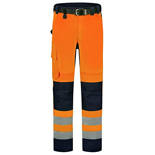 Werkbroek High Vis Bicolor Tricorp 503011 Fluor Orankje met Inkblauw 50 von Tricorp