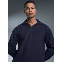 Trigema Poloshirt "TRIGEMA Langarm Poloshirt ohne Knopfleiste in Waffeloptik", (1 tlg.) von Trigema