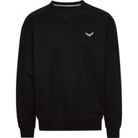 Trigema Sweatshirt "TRIGEMA Oversized Sweatshirt mit Logo-Patch" von Trigema