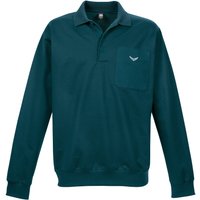 Trigema Sweatshirt "TRIGEMA Langarm Polo aus Sweat-Qualität" von Trigema