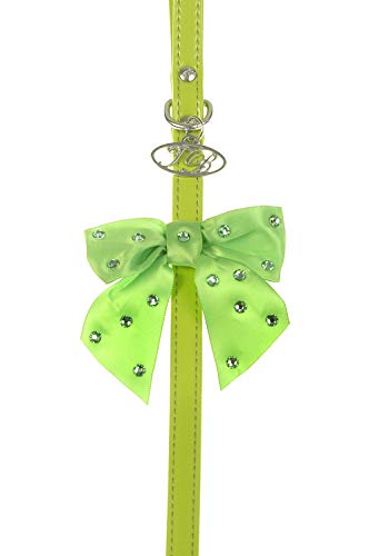 Trilly tutti Brilli Hundeleine mit Swarovski-Kristallen, Apfelgrün lackiert, 20 mm, 1 Produkt von Trilly tutti Brilli