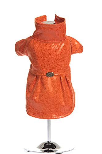 Trilly tutti Brilli Mantel aus Kunstleder mit Raketeneffekt, Orange von Trilly tutti Brilli