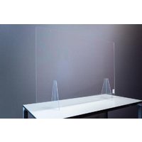Trilux Hygiene-Schutzwand aus modifiziertem Acrylglas, 800 x 800 mm - 10229415 von Trilux GmbH & Co. KG