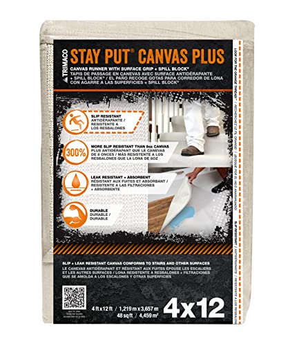 Stay Put 04328 Leinwand mit Oberflächengriff und Auslaufblock, Hellbraun, 122 x 30 cm Stay Put 04328 Leinwand mit Oberflächengriff und Auslaufblock, Hellbraun, 122 x 30 cm von Trimaco
