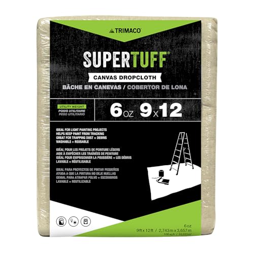 Trimaco SuperTuff Leinentuch, 170 g, 2,7 x 3,6 m von Trimaco