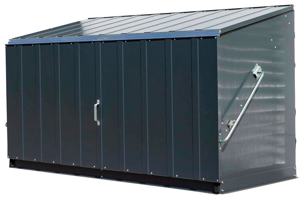 Trimetals Mülltonnenbox Storeguard, Fahrradbox, BxTxH: 196x89x113 cm von Trimetals