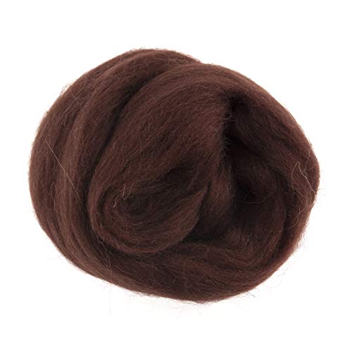 Trimits FW10.306 Natürliche Filzen Roving Wolle, 10 g, Schokolade Braun, 10g pack von Trimits